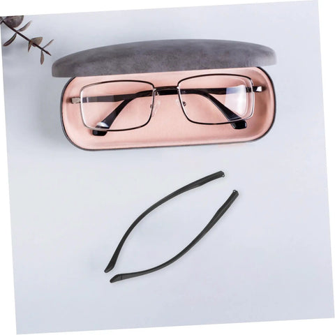 Replacement Eyeglass Arms Kit For Quick Repair Of Eyewear And Sunglasses Temple Arms Replacement Durable TR90 Material next to eyeglass case
