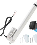 Beefy 50-400mm Stroke 12V DC Linear Actuator Motor 1000N 220lb With Rocker Switch And Mounting Bracket For DIY Projects Robotics And Home Automation Heavy Duty Precision Linear Motion, with bracket and switch