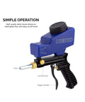 Air Sand Blaster Gun With Gravity Feed For Quick Paint And Rust Removal, handy handheld tool with replaceable steel nozzle