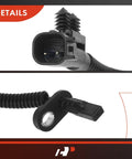 Solid Pair Of Rear Abs Wheel Speed Sensors For Dodge Durango And Jeep Grand Cherokee showing connector and mount details.