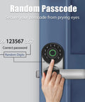 Smart Fingerprint Door Lock With Keyless Entry, WiFi And Bluetooth, Reversible Handle, Biometric Deadbolt With Keypad And Passcode