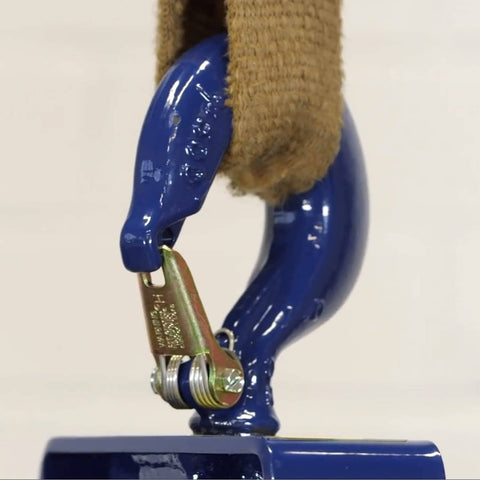 Heavy Duty 6 Inch Hook Type Cable Sheave With Welded Steel Frame For Tough Jobsite Use 4000 Pound Capacity Self Lubricating Bearings And Smooth Cable Guidance, close-up of forged hook