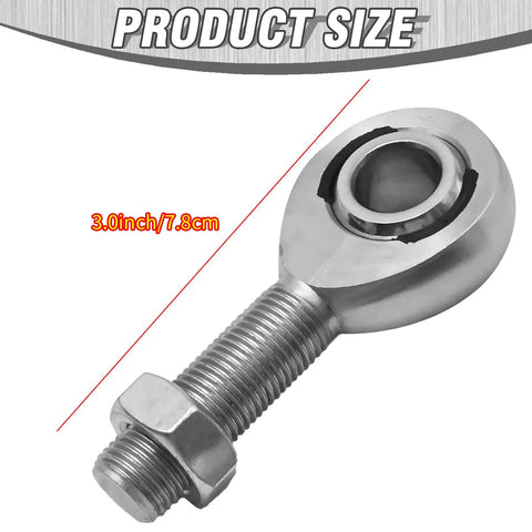Heavy Duty Half Inch Heim Joints Rod End Kit With Jam Nuts Left And Right Hand Threads Precision Machined For Cars Motorcycles ATVs Boats Built Tough Corrosion Resistant Hard Chrome Coated For Smooth Movement, 3.0in
