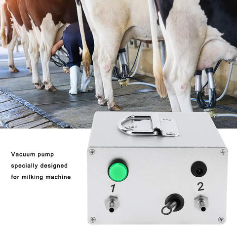 Goat Milking Vacuum Pump Portable 48W 12V Electric Milker With Large Suction Pulsator For Livestock Donkeys Sheep Cows Horses