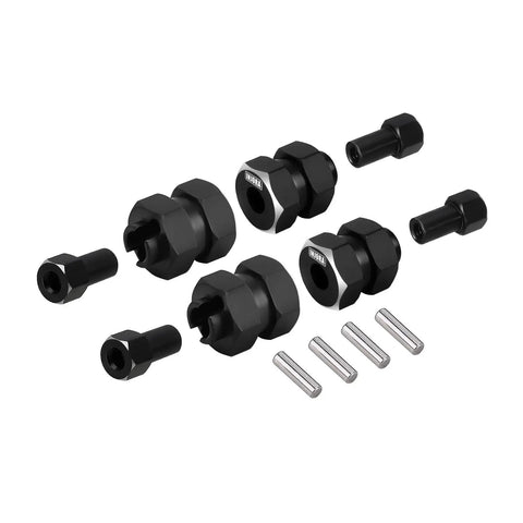 Beefed Up Brass Upgrades Diff Cover Steering Knuckle And RC Hex Extension Kit For Axial SCX24 AXI90081 black accessories