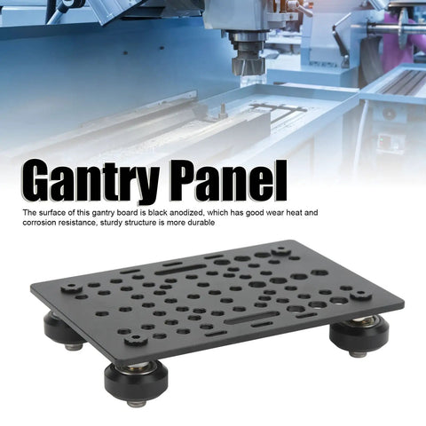 Beefed Up Heavy Duty Aluminum Gantry Plate Set Universal 20mm To 80mm Extrusion Fit Anodized Black V Slot Linear Guide