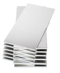 Stacked 12 Pack Aluminum Sheets 2 X 4 X One Eighth Inch 6061 T6 Plate For Weld Practice Kit Dope Value For MIG TIG Arc MMA Welding