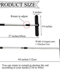 Heavy Duty Telescoping Magnetic Pick Up Tool 27 To 44 Inches, dimensions labeled, showing 57 lb pull magnetic nail sweeper head