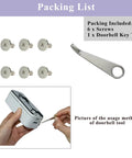 Must Have Doorbell Replacement Key Tool And Power Adapter Screws Kit For Blink And Ring Video Doorbells including screws and tool