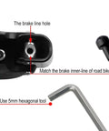Close-up of Aluminum Alloy Bike Brake Levers Pair For Road Bikes 22.2 To 23.8 Mm Handlebar Compatibility Easy Install