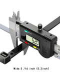 Heavy Duty Black Nylon Zip Ties 16 Inch 60 Lb Tensile 100 Pack Industrial Grade with caliper measurement of 5.20 inches