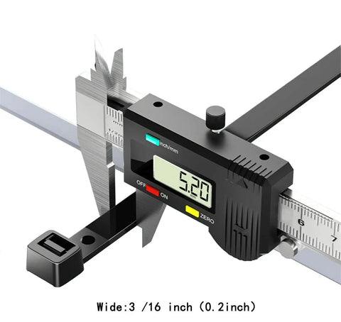 Heavy Duty Black Nylon Zip Ties 16 Inch 60 Lb Tensile 100 Pack Industrial Grade with caliper measurement of 5.20 inches