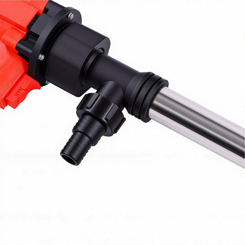 Sorandy 12V Electric Drum Pump With 6 Gear Speed Settings, Ultra Fast 8000RPM Flow Rate For Standard 55 Gallon Drums. Ideal For Safe Transfer Of Water, Fuel Oil, Kerosene, Milk And Alcohol. Lightweight Handheld Design With Strong Seal And Us Plug.