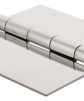 Beefy Heavy Duty Weld On Gate Hinge 4x4 Stainless Steel No Holes 5 Knuckles 2.5mm Thick Brushed Satin Finish Built For Exterior And Industrial Gates Dumpsters Fences And Doors