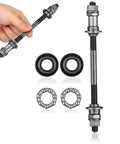 No Sweat Rear Axle Replacement For Mountain Bike 180mm Steel Shaft With 25mm Bearing And Washers Corrosion Resistant, DIY wheel hub fix.
