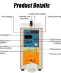 Control panel of Heavy Duty 15KW High Frequency Induction Heater Furnace Built Like A Tank Water Cooled Forge for precise operation.