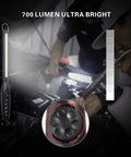 Rechargeable COB Work Light With 700 Lumens Magnetic Cordless LED For Car Repair Home Workshop Garage And Emergency Use