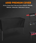 Heavy-Duty Patio Cover For Camp Chef 3 Burner Stoves Fits TB90LW TB90LWG TB90LWG15 SPG90B DB90D