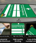 12 By 8 Inch Aluminum First Aid Contact Information Metal Sign For Offices And Your Pad, Durable Rust Resistant Plate