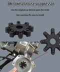 Two Pack Flexible Steering Coupling Replacement for Hyundai Sonata Elantra Santa Fe Azera Veloster Kia Soul Optima Forte Cadenza Rubber Steering Column Coupler 563304Z000 563152K000FFF, showing parts and installation process