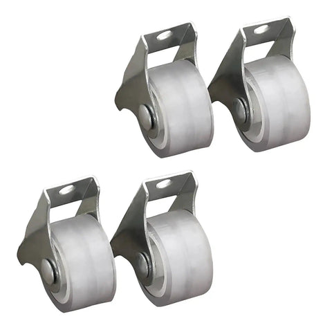 12 Pack One Inch Directional Caster Wheels With Sturdy Flat Plate Base Rolls Smoother Than Butter For Heavy Furniture And Cases, featuring steel and rubber.