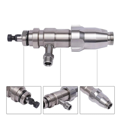 Heavy Duty Airless Paint Sprayer Pump Replacement Jet Assembly Compatible With 695PC And 795PC Machines Using Part Number 3900 And 248204, stainless steel construction.
