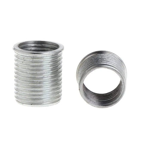 14mm Ignition Plug Rethread Kit With Reamer Tap And 4 Threaded Inserts For Aluminum Cylinder Heads showing two threaded inserts