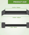 Measurement diagram of Eight Piece 45 Degree Angle Support Brackets Heavy Duty Connector Kit For 4x4 Wood Posts And Beams.