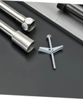 Heavy Duty Toggle Bolt And Wing Nut Kit For Reliable Drywall Anchoring 30 Sets, Easy Mount For Securing Heavy Items, Office Decor, Shelves And Wall Art, Durable Drywall Screws And Anchors For Versatile DIY Projects silver toggle bolt set