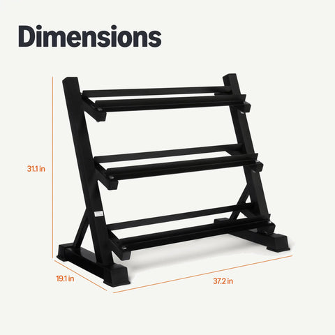 Heavy Duty Three Tier Adjustable Dumbbell Rack Solid Steel Weight Storage Stand Game Changer For Home Gyms With Custom Spacing And Legit Rock Solid Stability For All Your Heavy Lifting Needs