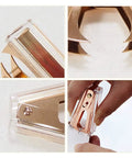 Two Pack Rose Gold and Gold Staple Remover Set close-ups and demonstration, Luxe Acrylic Office Tools for Quick Paper Fixes