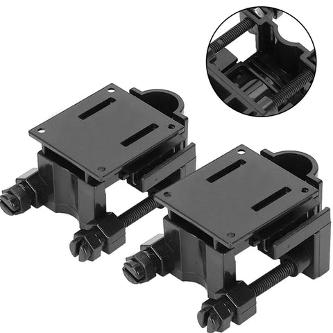 Rugged Aquarium Hose Clip Clamp For Tank Rim Or Stand, 7x5.6cm Water Pipe Holder Fits Tubes Up To 18mm, Non Slip in black plastic
