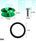 Car Bumper Quick Release Clips Kit, 18 Pcs Front And Rear Bumper Bracket Fasteners, size dimensions, green aluminum clip