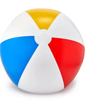 Inflatable Beach Ball For Pool Parties And Beach Day Fun, Colorful Classic Printed Design, 24 Inch Medium Size