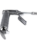 120cc Grease Gun With Durable Chrome Plated Metal Build, Heavy Duty Lubrication Tool For Industrial Equipment, side view