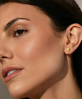 14K Gold Plated Ball Stud Earrings For Women Everyday Dainty Gold Ball Jewelry Minimalist Classic Sparkle Smooth Silhouette For A Timeless Glow Easy Everyday Accessory For Her Comfortable All Day Wear, gold ball stud on ear