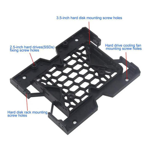 Badass 5.25 Inch Bay To 2.5 And 3.5 Internal Sata Hdd Solid State Drive Mounting Bracket Adapter For Pc Case Storage No Sweat Install Kit Upgrade