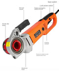 Badass 2300w Handheld Pipe Threading Machine With 6 Die Set For 1/2 To 2 Inch Rigid Conduit view showing non-slip handle and screw die head.