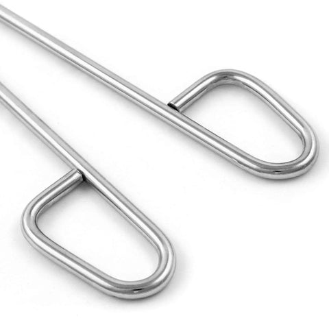 Close-up of 16 Inch Stainless Steel Crucible Tongs For Laboratory And Industrial Use, non-slip jaws and heat-resistant material