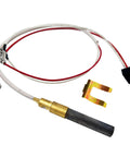 MENSI milivolt thermopile replacement kit with white and red wires, brass sensor tip, mounting clip for gas water heater boiler