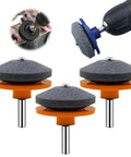 Dull Lawn Mower Blade Sharpener Kit 2024 Upgraded Universal Blade Sharpeners For Lawn Mowers Works With Any Power Drill shown