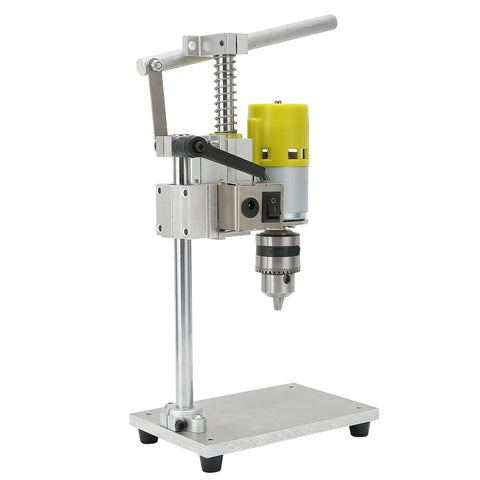 Hilitand Benchtop Drill Press With Brass Motor Featuring Variable Speed 4000 To 9000Rpm And Adjustable Chuck for precise drilling of plastic and soft metals.