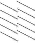 Rock Solid 10 Piece Electric Screwdriver Bit Set Made From Tough S2 Alloy Steel With 5mm Hex Shafts And 150mm Length, ten bits.