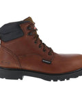 Hauler 6 Inch Composite Toe Work Boots For Men, Brown, Waterproof With Hydrotex Lining, Non-Metallic, Size 9.5 W side view