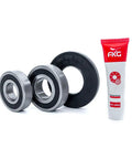 Premium Front Load Washer Tub Bearing And Seal Kit Swap Real Deal For Whirlpool Kenmore Maytag with bearings and grease tube.