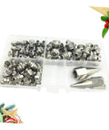 Grease Fitting Kit With All In One Grease Gun Nozzles For Lubricating Bearings And Machinery Assorted Fittings In Various Sizes