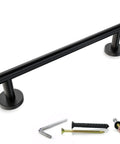 12 Inch Matte Black Towel Bar Made From SUS304 Stainless Steel Wall Mounted Hand Towel Rack Rustproof And Durable For Tight Spaces In Small Bathrooms Modern Bathroom Accessory