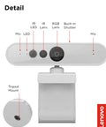 Top Tier 1080p Webcam For PCs Packing Hella Crisp FHD Video with detailed features including IR lens, RGB lens and built-in shutter.