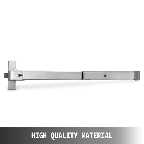 Push Bar With Lever Panic Exit Device For 28 To 36 Inch Doors, Heavy Duty Commercial Rim Exit Bar, 201 Stainless Steel, side view