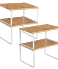 Stackable Cabinet Organizer Shelves Set Of 4 Hella Super Convenient Kitchen Pantry Storage That Hits Different As A Sleek Countertop Spice Rack, bamboo top.